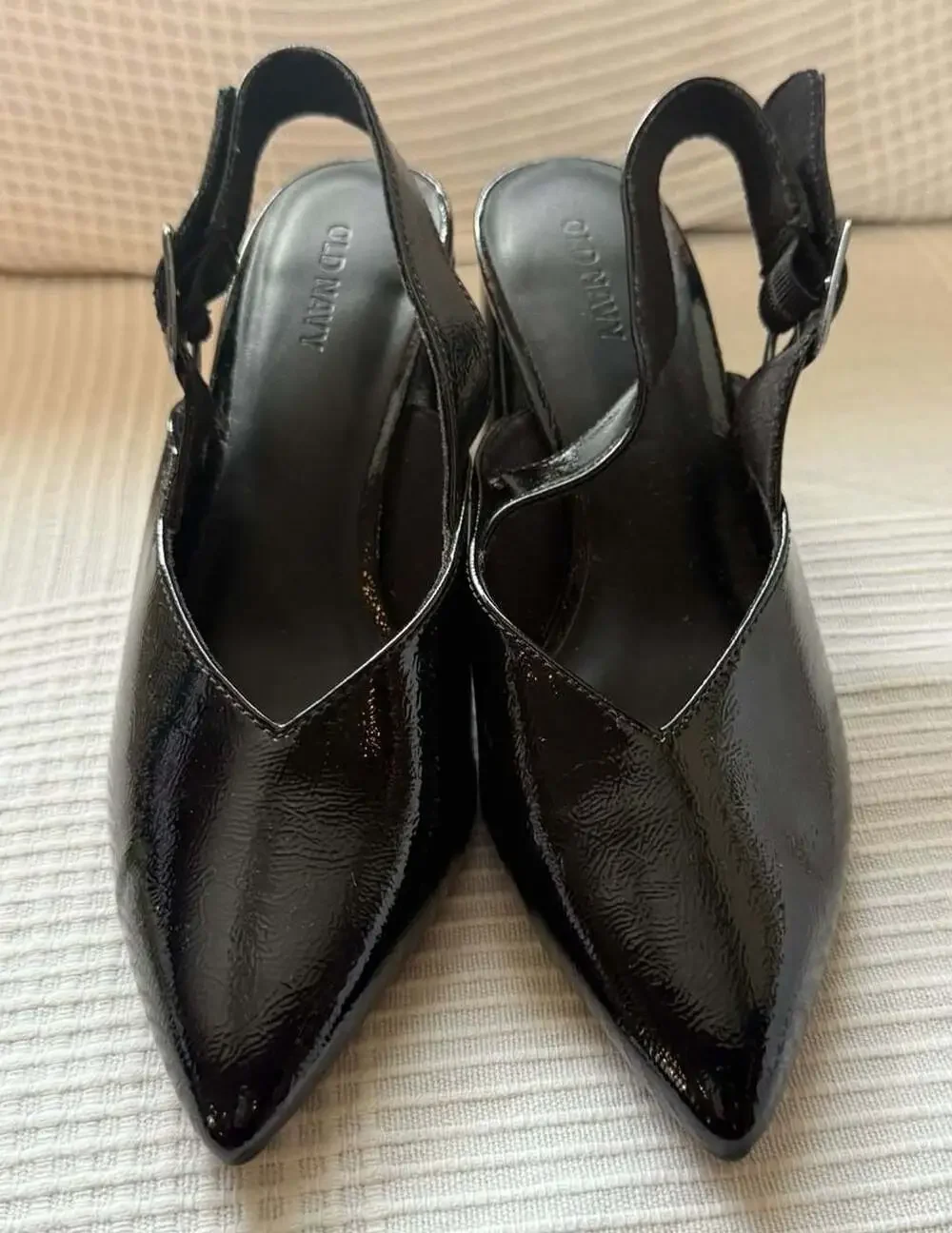 Old Navy Slingback Heel Size 7 Black Patent